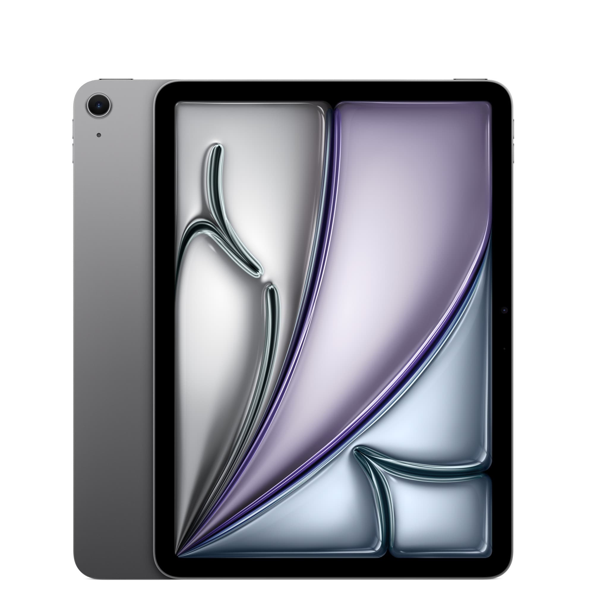 Apple iPad Air 11-inch (M4) in Space Grey — front view