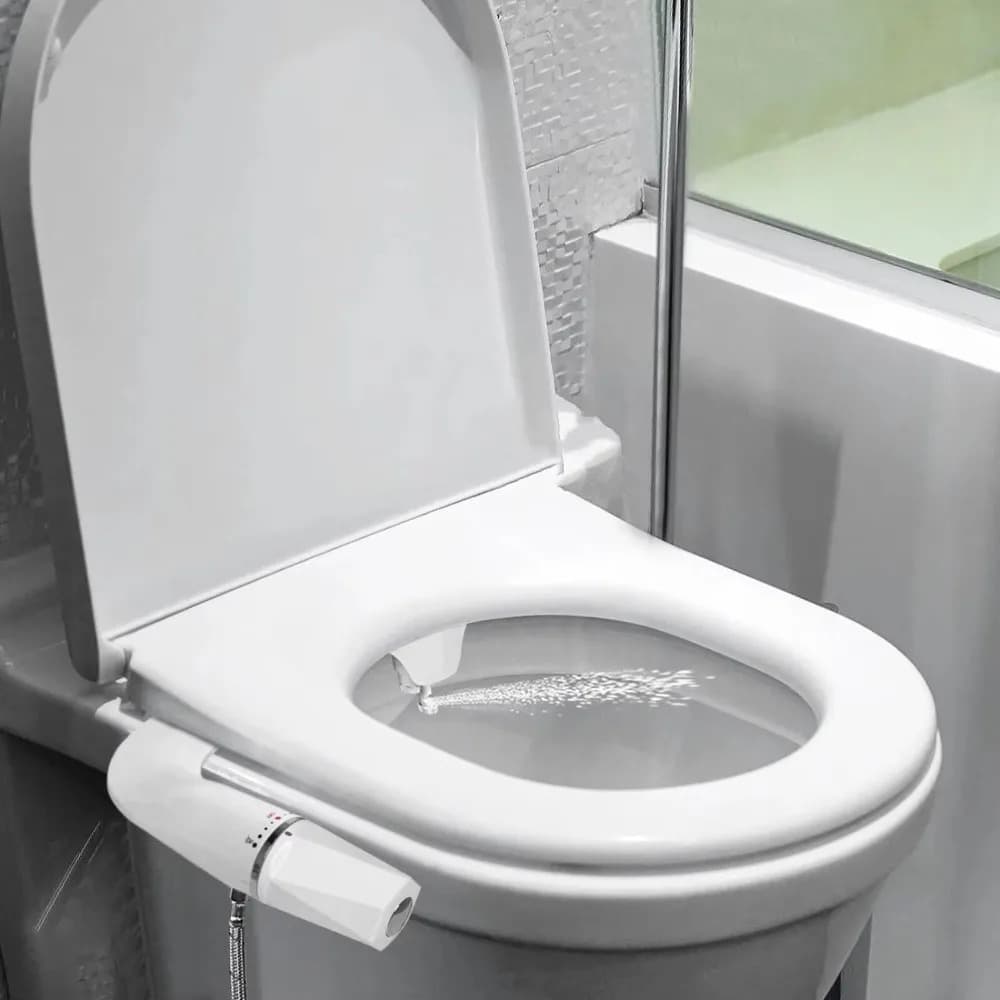 Non-Electric Dual-Nozzle Bidet Attachment — supplier photograph of the product
